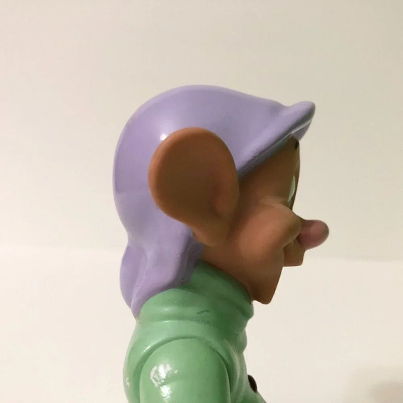 Vtg 1990s Disney Snow White And The Seven Dwarfs Dopey Vinyl Figure - Picture 12 of 16